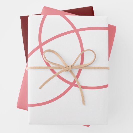 Minimale abstracte eenvoudige geometrie inpakpapier vel (In situ)