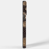 Minimale Abstracte Faux leder-draagtas Case-Mate iPhone Case (Achterkant / Rechts)