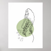 Minimale Abstracte foto-indeling van zijlijn Poster (Voorkant)