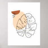 Minimale Abstracte foto-indeling van zijlijn Poster (Voorkant)