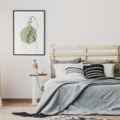 Minimale Abstracte foto-indeling van zijlijn Poster