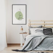 Minimale Abstracte foto-indeling van zijlijn Poster