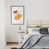 Minimale Abstracte foto-indeling van zijlijn Poster