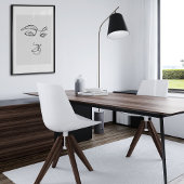 Minimale Abstracte foto-indeling van zijlijn Poster