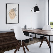 Minimale Abstracte foto-indeling van zijlijn Poster