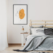 Minimale Abstracte foto-indeling van zijlijn Poster