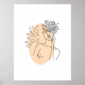 Minimale Abstracte foto-indeling van zijlijn Poster (Voorkant)