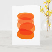 Minimale Abstracte geometrische kunst in het Oranj Kaart (Gele Bloem)