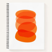 Minimale Abstracte geometrische kunst in het Oranj Notitieboek (Voorkant)