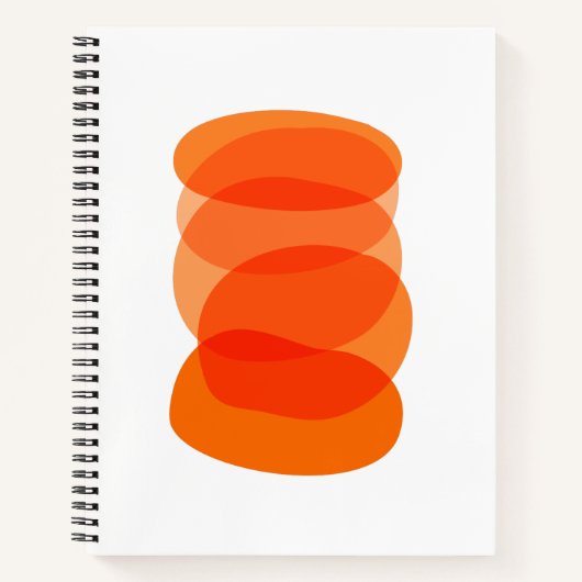 Minimale Abstracte geometrische kunst in het Oranj Notitieboek (Voorkant)