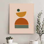 Minimale Abstracte geometrische vormen met halve c Imitatie Canvas Print<br><div class="desc">Minimale Abstracte Geometrische afmetingen halve cirkel Faux Canvas afdrukken</div>