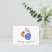 Minimale Abstracte gezichtshoek — Kunstmatige QR-c Visitekaartje (Staand voorkant)