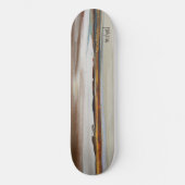 Minimale Abstracte Gulden Landschap - Aangepaste n Persoonlijk Skateboard (Voorkant)