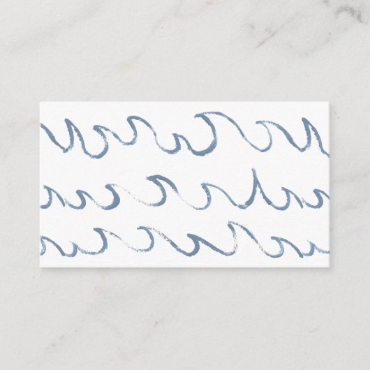 Minimale Abstracte handtekeningen voor Zee Informatiekaartje (Voorkant)