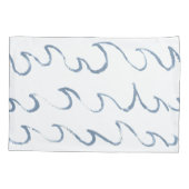 Minimale Abstracte handtekeningen voor Zee Kussensloop (Achterkant)