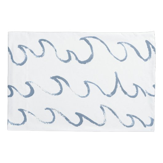 Minimale Abstracte handtekeningen voor Zee Kussensloop (Achterkant)