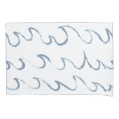 Minimale Abstracte handtekeningen voor Zee Kussensloop (Voorkant)