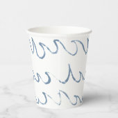 Minimale Abstracte handtekeningen voor Zee Papieren Bekers (Rechts)