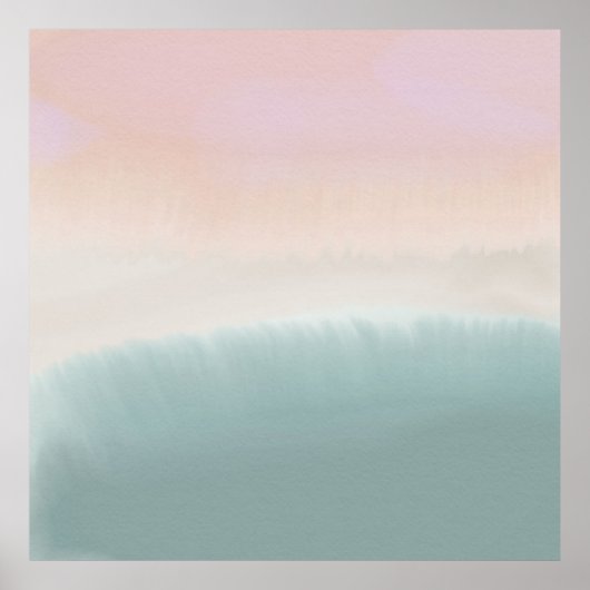 Minimale Abstracte landschapsarchitectuur Poster (Voorkant)