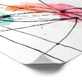 Minimale Abstracte Lijnkunst Prints (Hoek)
