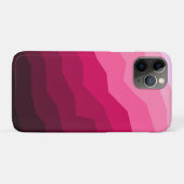 Minimale Abstracte magentarood verlooplijnen Case-Mate iPhone Case (Achterkant (horizontaal))