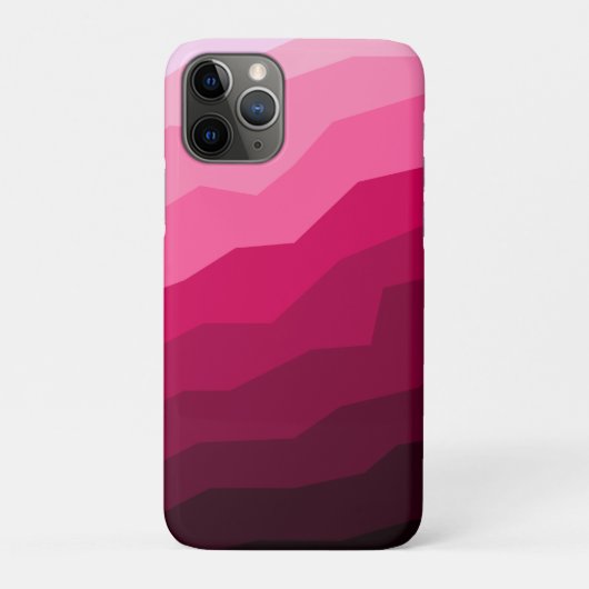 Minimale Abstracte magentarood verlooplijnen Case-Mate iPhone Case (Achterkant)