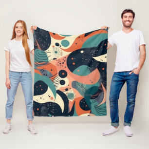 Minimale Abstracte naadloze patroon - geometrisch Fleece Deken