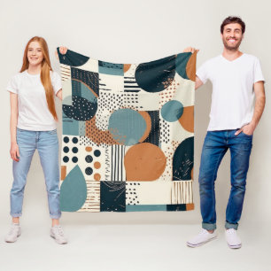 Minimale Abstracte naadloze patroon - geometrisch  Fleece Deken