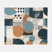 Minimale Abstracte naadloze patroon - geometrisch Fleece Deken (Voorkant (Horizontaal))