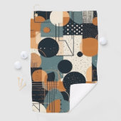 Minimale Abstracte naadloze patroon - geometrisch  Golfhanddoek (Insitu)