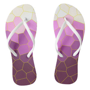 Minimale Abstracte Paarse roze  cellen Teenslippers