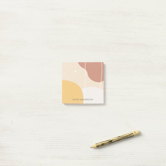 Minimale Abstracte pasta Post-it® Notes (Op bureau)