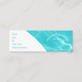 Minimale Abstracte poolrimpels Mini Visitekaartje (Voorkant)