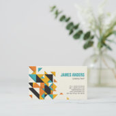 Minimale Abstracte professionele vormgeving voor m Visitekaartje (Staand voorkant)