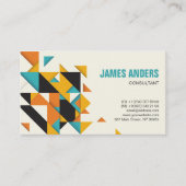 Minimale Abstracte professionele vormgeving voor m Visitekaartje (Voorkant)