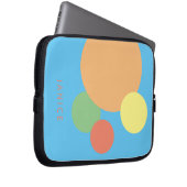 minimale abstracte regenboog confetti Electronics  Laptop Sleeve (Voorkant Rechts)