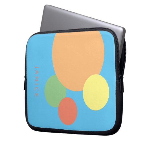 minimale abstracte regenboog confetti Electronics Laptop Sleeve (Voorkant Links)