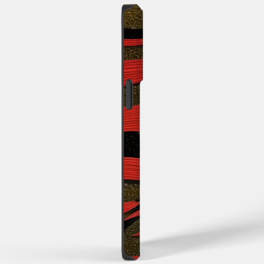 Minimale Abstracte rode en zwarte lijnen Case-Mate iPhone Case (Achterkant / Rechts)