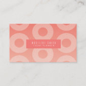 Minimale Abstracte rondcirkelvormige koraalringen Visitekaartje (Voorkant)