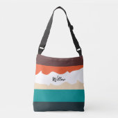 Minimale Abstracte Schattigee Eenvoudige Kleurblok Crossbody Tas (Voorkant)