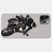 Minimale abstracte sportieve motorrijder Case-Mate iPhone case (Achterkant (horizontaal))