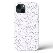 Minimale abstracte telefoonhoesje met lijnen