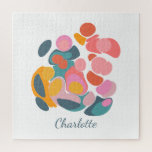 Minimale Abstracte vormen Kunst | Gepersonaliseerd Legpuzzel<br><div class="desc">Minimale Abstracte vormen Kunst | Gepersonaliseerde naam Puzzle</div>