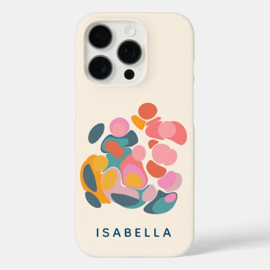 Minimale Abstracte vormen met kleurrijke kleuren Case-Mate iPhone Case (Achterkant)