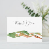 Minimale Abstracte Waterverf heuvels Bedankkaart (Staand voorkant)