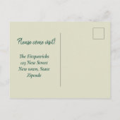 Minimale Abstracte Waterverf Verplaatst naar het s Briefkaart (Achterkant)