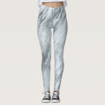 Minimale Abstracte zilvergrijze blauwe marmer Leggings<br><div class="desc">Elegant,  unieke leggings die eenvoudig in trendy worden geprojecteerd op basis van de werkelijke ontwerptrends. Maakt een slakkenvorm voor het lichaam</div>