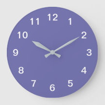 Minimale acrylwandklok met lavendel