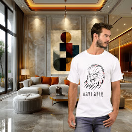 Minimale adelaar lijnkunst t-shirt