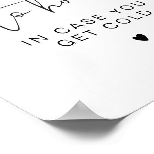 Minimale ADELLA om een bruiloft te hebben en te ho Poster (Hoek)